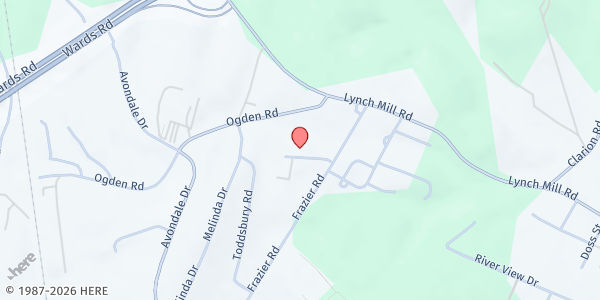 Map showing Altavista Baptist Tabernacle at 302 Frazier Rd, Altavista, VA