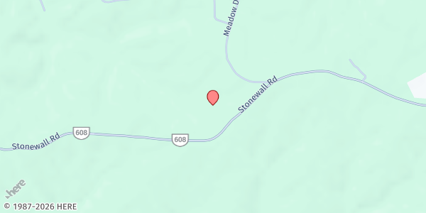 Map showing Candlelight at Jordan Baptist Church at 11795 Stonewall Road, Appomattox, VA