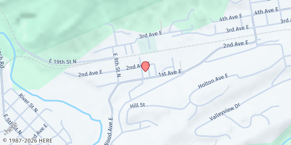 Map showing Meals with a Mission - Food Distribution Center at 14 E 11th St N, Big Stone Gap, VA