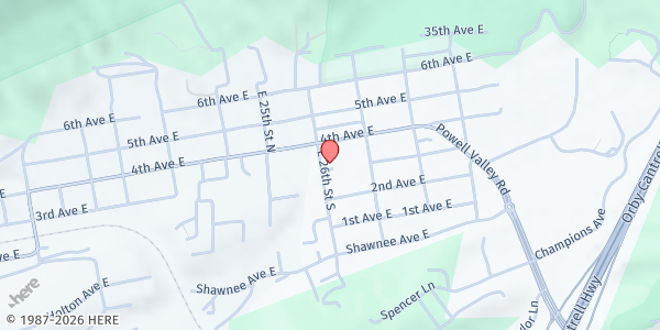 Map showing Salvation Army - Big Stone Gap at , Big Stone Gap, VA