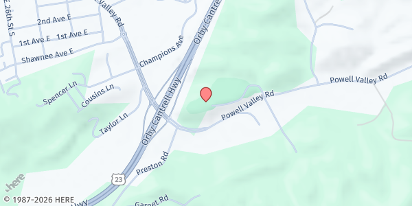 Map showing Spirit & Truth Worship Center at 4235 Powell Valley Rd, Big Stone Gap, VA