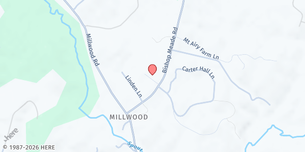 Map showing Christ Church Cares at 809 Bishop Meade Road, Boyce, VA