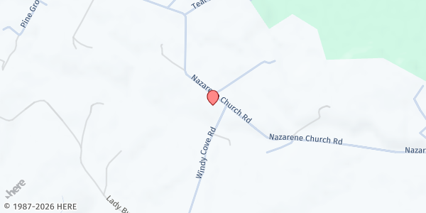 Map showing Spring Creek Nazarene Church at 8863 Nazarene Church Rd, Bridgewater, VA