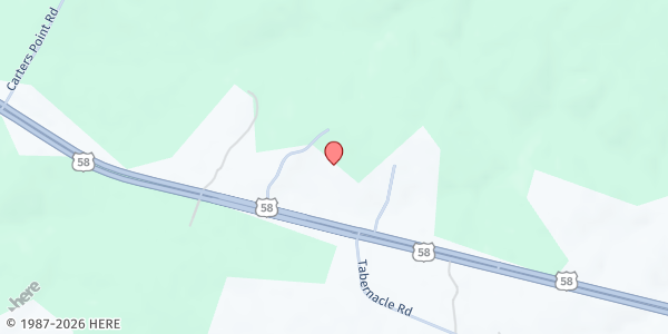 Map showing Amazing Bibleway Church at 1211 US-58, Buffalo Junction, VA