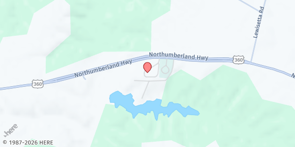 Map showing Callao Rescue Squad at 1348 Northumberland Hwy, Callao, VA