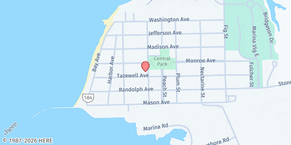 Map showing Cape Charles Presbyterian Church at 237 Tazewell Ave, Cape Charles, VA