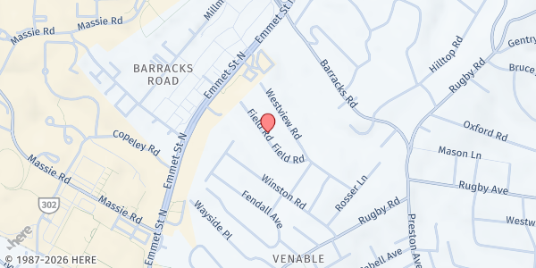 Map showing Community Housing Partners - Greenstone on 5th at 720-772 Prospect Ave., Charlottesville, VA