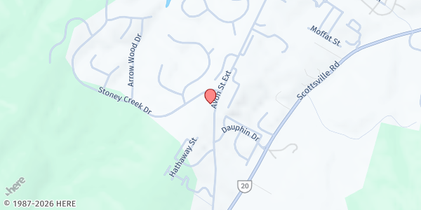 Map showing Faith Temple Church Nondenominational at 1890 Avon St Extended, Charlottesville, VA