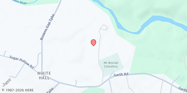 Map showing Mount Moriah United Methodist Church at 3094 Maupin Dr., Charlottesville, VA