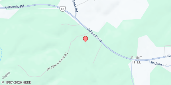 Map showing Chatham Church at , Chatham, VA