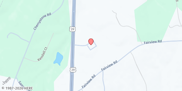 Map showing Pittsylvania County Department of Social Services at 220 H G Mcghee Dr, Chatham, VA