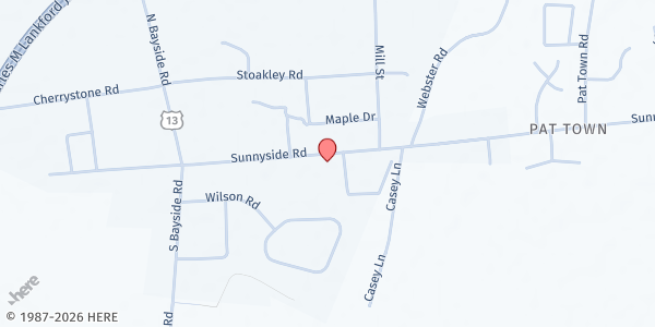 Map showing Cheriton at 4224 Sunnyside Rd., Cheriton, VA