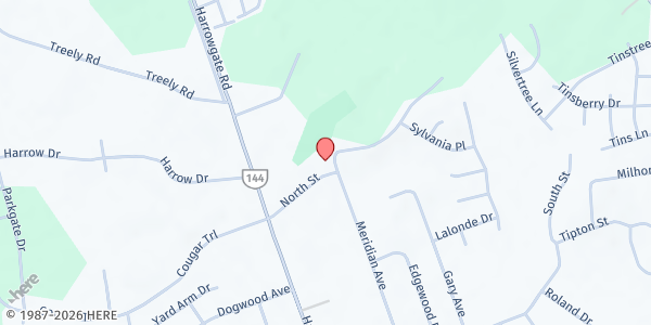 Map showing Word, Spirit & Life Ministries at 3600 North Street, Chester, VA