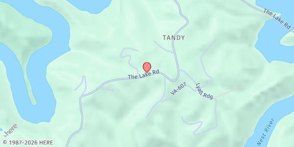 Map showing Pound River Church at 6061 The Lake Rd, Clintwood, VA