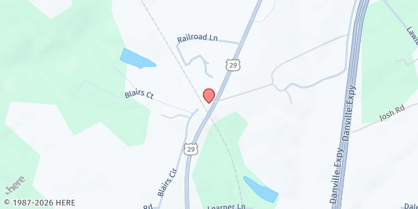 Map showing Oak Grove Baptist Church Food Pantry at 8096 Leedstown Rd., Colonial Beach, VA