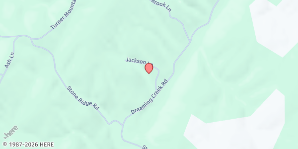 Map showing Candlelight Ministries at 243 Jackson Lane, Concord, VA