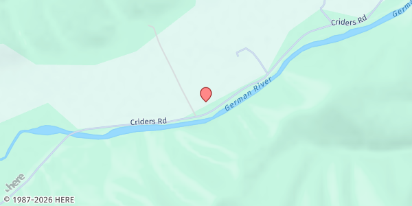 Map showing Community Rec. Center at Community Rec. Center, Criders, VA