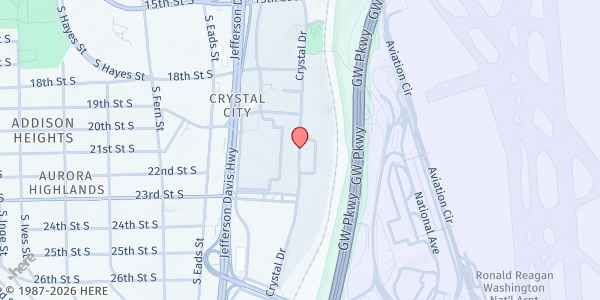 Map showing Good Stuff Eatery-Crystal City at 2110 Crystal Drive, Crystal City, VA