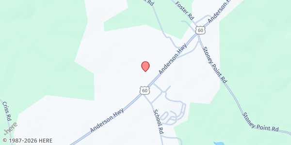 Map showing Cumberland Community Cares at 1550 Anderson Highway, Cumberland, VA