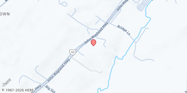 Map showing Dayton Mennonite Church at 4887 John Wayland Hwy, Dayton, VA