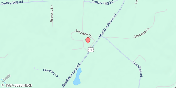 Map showing Dinwiddie Churches Pantry-ERP at 12318 Boydton Plank Road, Dinwiddie, VA