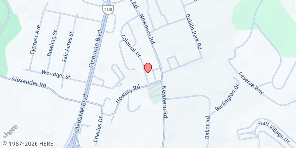 Map showing Community Christian Church at 5382 Grace St, Dublin, VA