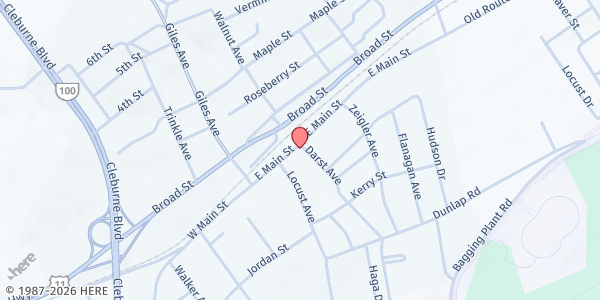 Map showing Dublin United Methodist Church at 424 E Main St, Dublin, VA