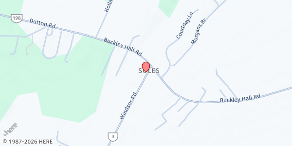 Map showing Living Waters Family - Dutton at 2061 Windsor Rd., Dutton, VA