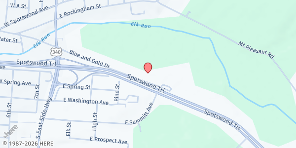 Map showing Elkton Seventh Day Adventist Church at 20995 Blue and Gold Dr, Elkton, VA