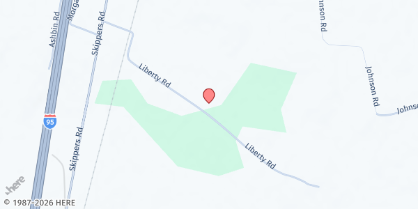 Map showing Elnora Jarrell Worship Center at 490 Liberty Road, Emporia, VA