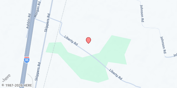 Map showing Elnora Jarrell Worship Center at 490 Liberty Rd, Emporia, VA