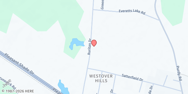 Map showing First Christian Church at 427 Ruritan Dr, Emporia, VA