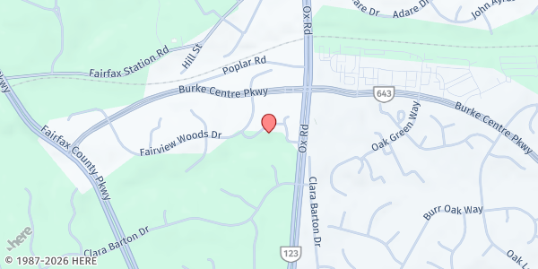 Map showing St. Peters in the Woods at 5911 Fairview Woods Drive, Fairfax Station, VA