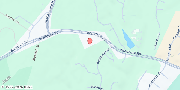 Map showing Fairfax Church Resource Center at 11451 Braddock Road, Fairfax, VA