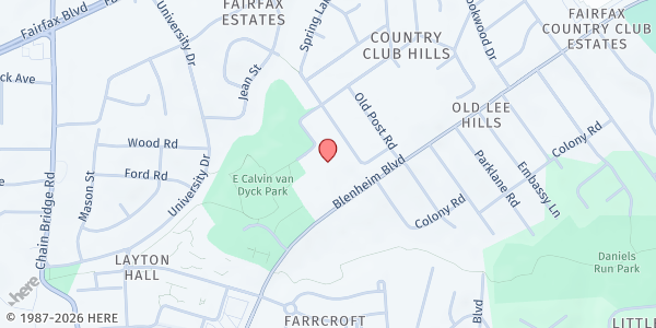 Map showing Saint Leo the Great Catholic Church at 3700 Old Lee Hwy., Fairfax, VA