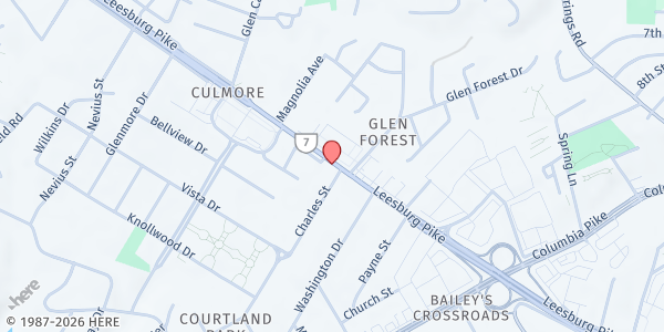 Map showing Grace Ministries - Culmore at 5901 Leesburg Pike, Falls Church, VA