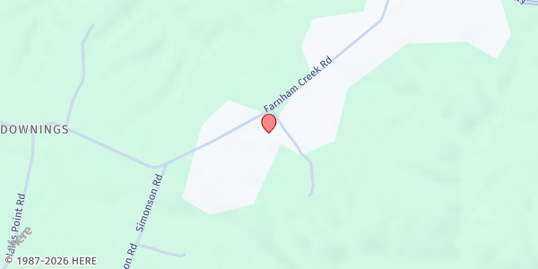 Map showing Farnham Baptist Church Food Pantry at 4632 Farnham Creek Rd., Farnham, VA