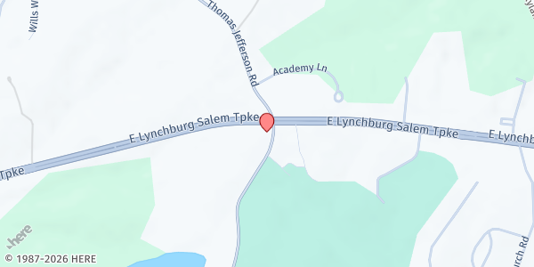 Map showing Feed the Need at 12371 E. Lynchburg Salem Turnpike, Forest, VA