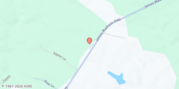 Map showing Fluvanna Office of Virginia Cooperative Extension (VCE) at 5725 James Madison Highway, Fork Union, VA