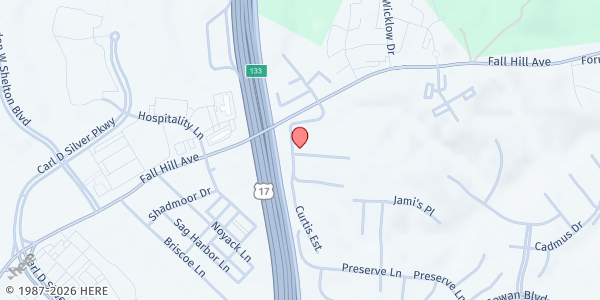 Map showing Heritage Park - Food Distribution Center at 1003 Heritage Park Dr, Fredericksburg, VA