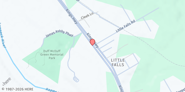 Map showing Patawomeck Museum & Cultural Center at 638 Kings Hwy, Fredericksburg, VA