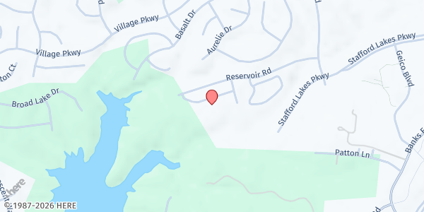 Map showing Rocky Run Elementary at 95 Reservoir Rd, Fredericksburg, VA