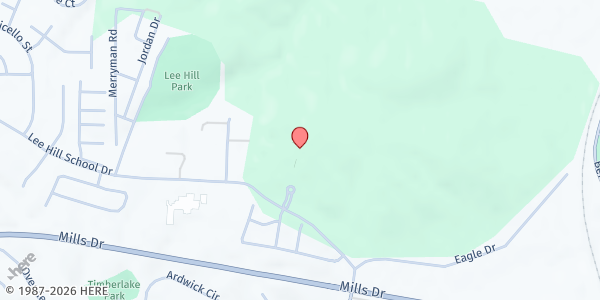 Map showing St. Judes Roman Catholic Church at 9600 Caritas St, Fredericksburg, VA