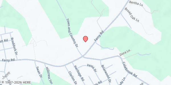 Map showing Strong Tower Church at 234 Ferry Rd, Fredericksburg, VA