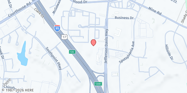 Map showing Super Value Inn at 5321 Patriot Hwy, Fredericksburg, VA