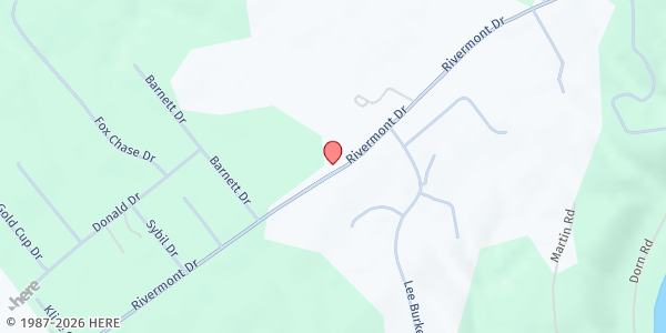 Map showing Bennetts Chapel at 839 Rivermont Drive, Front Royal, VA