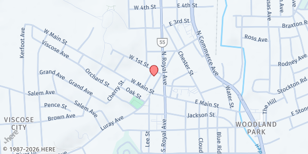 Map showing Dinner Together at 14 W 1st Street, Front Royal, VA