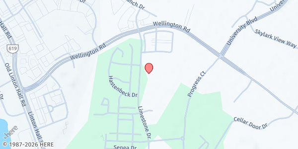 Map showing Haymarket Regional Food Pantry at 7669 Limestone Dr STE 105, Gainesville, VA