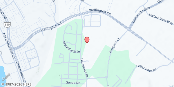 Map showing Haymarket Regional Food Pantry at 7669 Limestone Dr STE 105, Gainesville, VA