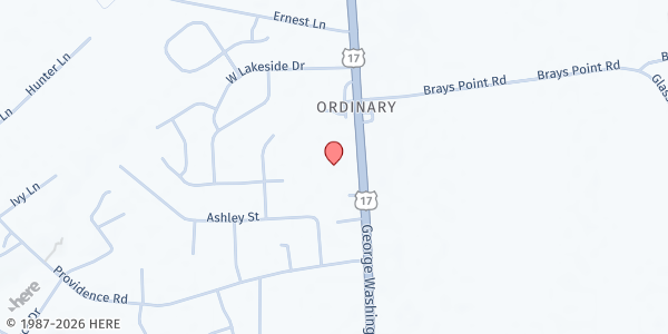 Map showing Susanna Wesley United Methodist Church at 3900 George Washington Memorial Highway, Gloucester, VA